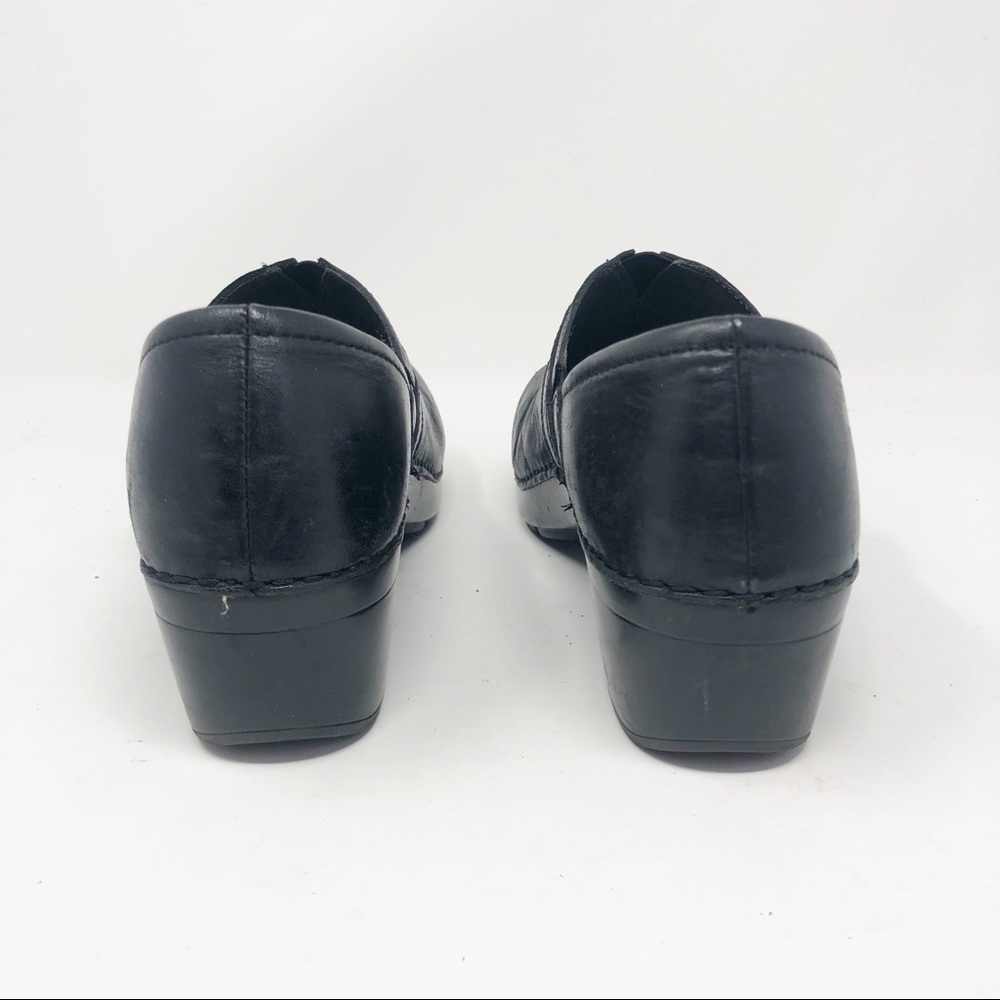 DANSKO | Black Clogs Slip On Strap Detail Heel 39 - Picture 6 of 11